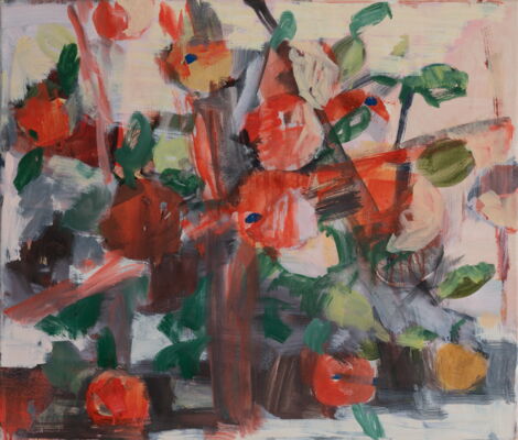 apfelbild, 2011, oil on canvas, 54x63