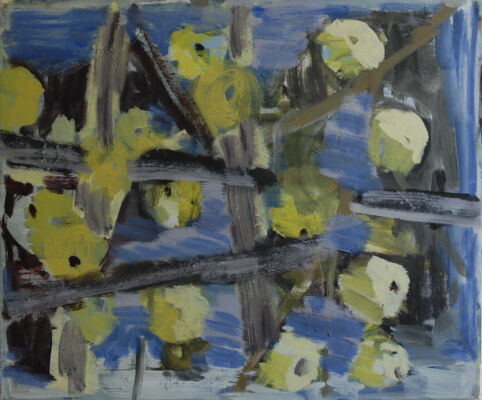 apfelbild, 2009, oel auf leinwand, 79x91
