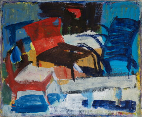 hotel, 2021, oel auf leinwand, 50x60