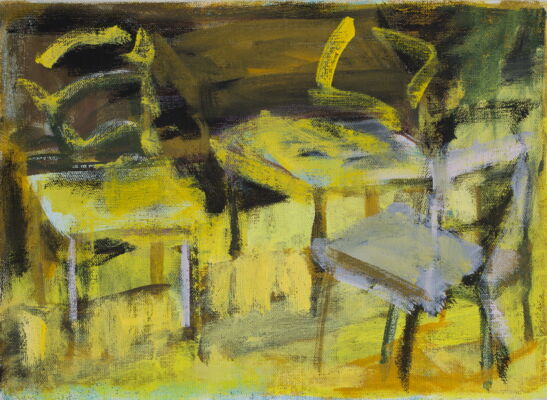 Hotel, 2022 Öl auf Leinwand, 35x50