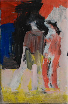szene, 2012, oel auf leinwand, 22x16