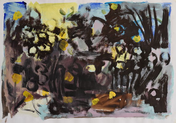 abseits, 2022, oel auf papier, 62x88