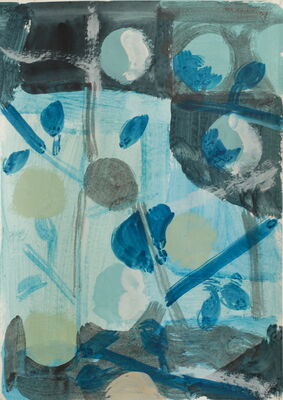 apfelbild, 2013, gouache auf papier, 90x70
