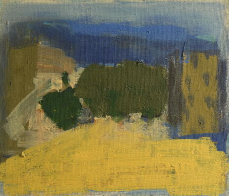 quartier, 2007, oel auf leinwand, 30x35