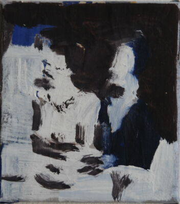 szene, 2008, oil on canvas, 18x15