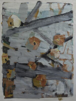 apfelbild, 2009. oil on paper, 84x65