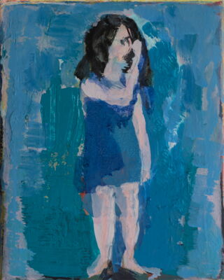 meitschi, 2017, oel auf leinwand, 25x20