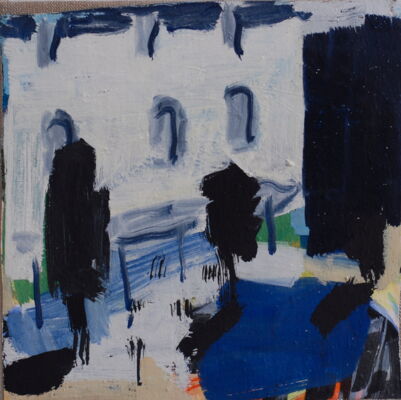 quartier, 2014, oil on canvas, 29x29