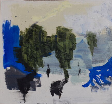 quartier, 2014, oel auf leinwand, 33x37