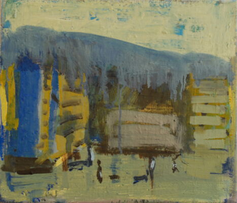 quartier, 2008, oel auf leinwand, 30x35