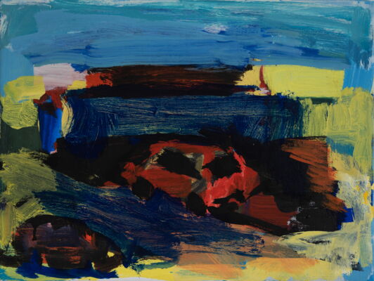 quartier, 2018, oel auf leinwand, 30x40