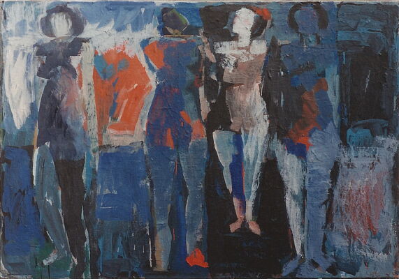 feuerschein, 1992, oil on canvas, 71x95