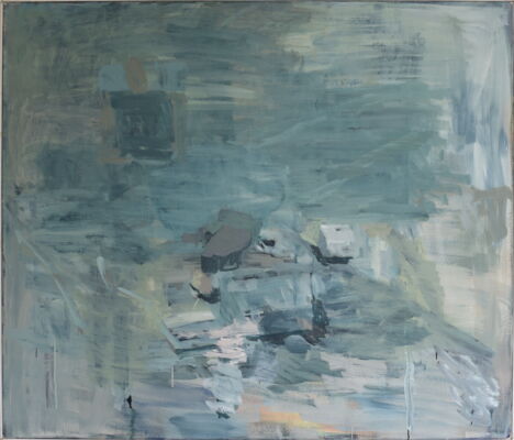 Feuerstelle, 1997, Öl auf Leinwand, 120x140