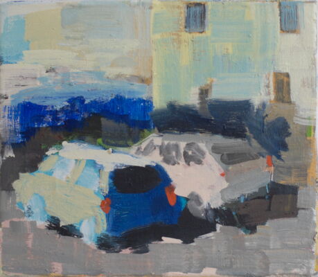 quartier, 2013, oel auf leinwand, 27x32