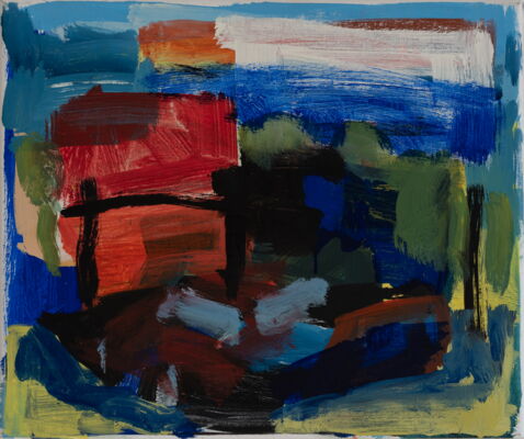 quartier, 2018, oel auf leinwand, 31x37