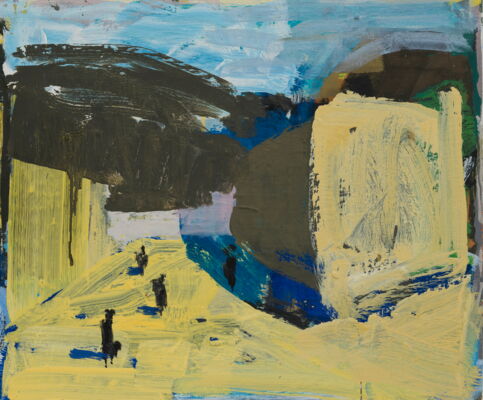 quartier, 2017, oel auf leinwand, 29x34