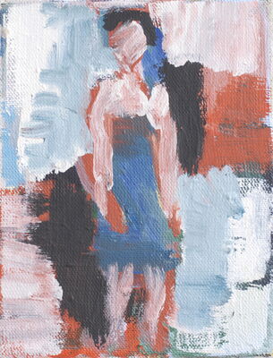 meitschi, 2011, oel auf leinwand, 22x18
