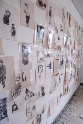 Atelierimpressionen aus Jens des Schweizer Kunstmalers Willi Müller