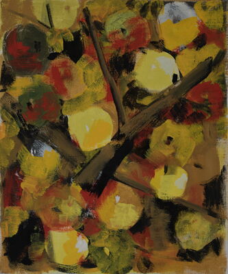 apfelbild, 2017, oel auf leinwand, 60x50