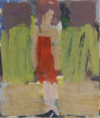 meitschi, 2010, oel auf leinwand, 23x20