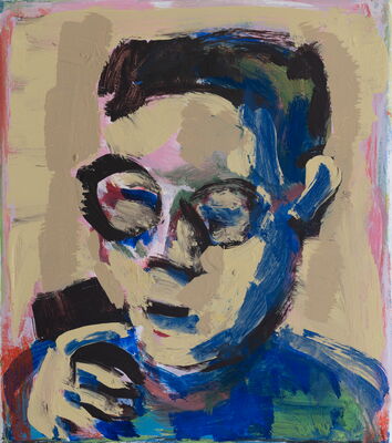 portrait, 2021, oel auf leinwand, 30x25