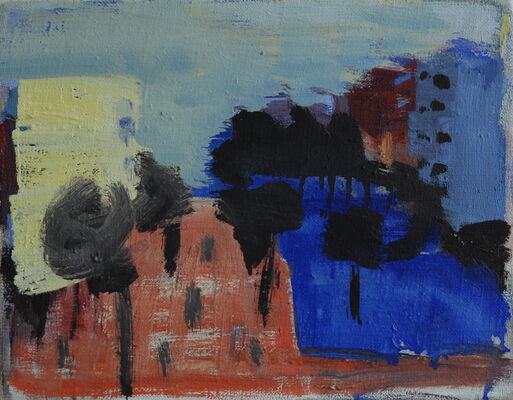 quartier, 2008, oel auf leinwand, 27x32