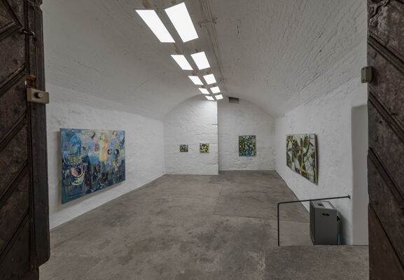 Ausstellungsimpressionen des Schweizer Kunstmalers Willi Müller