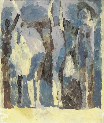 ohne titel, 1991,  oel auf leinwand, 140x120
