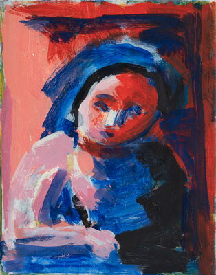 portrait, 2020, oel auf leinwand, 28x23