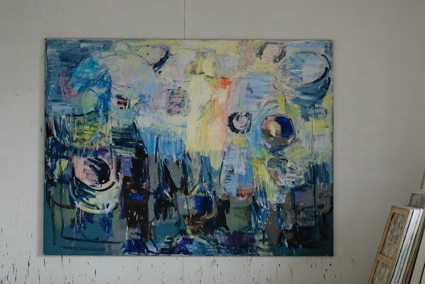 Atelierimpressionen aus Jens des Schweizer Kunstmalers Willi Müller