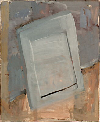 brett, 1996, oel auf papier/holz, 65x52
