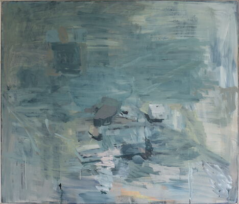 Feuerstelle, 1997, Öl auf Leinwand, 120x140