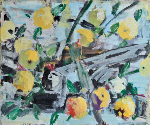 apfelbild, 2011, oel auf leinwand, 61x73
