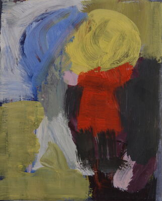 regenschirm, 2009, oel auf leinwand, 25x20