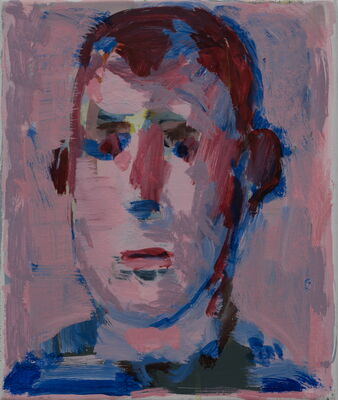 zugportrait, 2017, oel auf leinwand, 30x35
